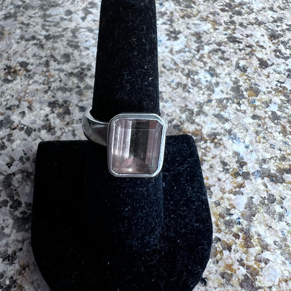Silver Square Ring - image 3